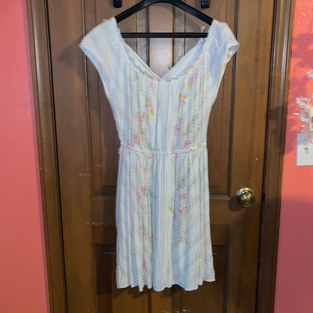 White flowered sundress